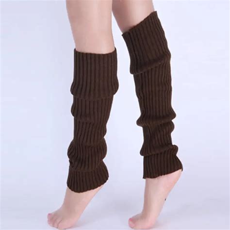 Classic Knit Leg Warmers Rib Knit Knee High Leg Warmer Socks Temu