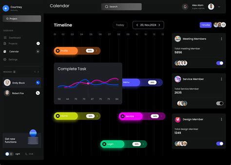 Crm Finance Calendar Dashboard Design Behance