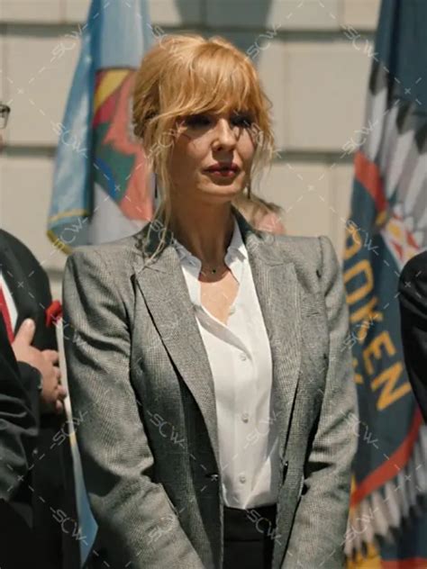 Kelly Reilly Yellowstone S Beth Dutton Grey Blazer