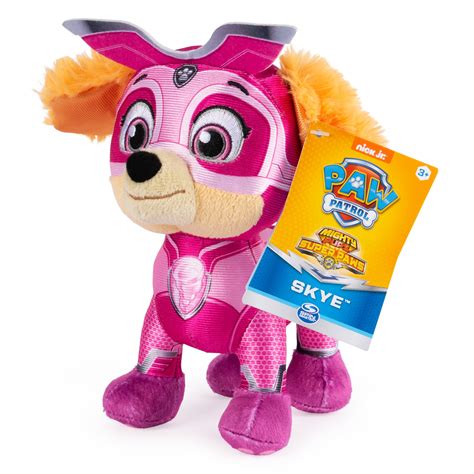 Paw Patrol Mighty Pups Super Paws Skye Stuffed Animal Plush 8 Inch