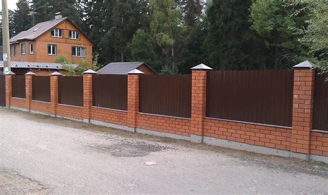 Забор из белого силикатного кирпича (50 фото) » НА ДАЧЕ ФОТО