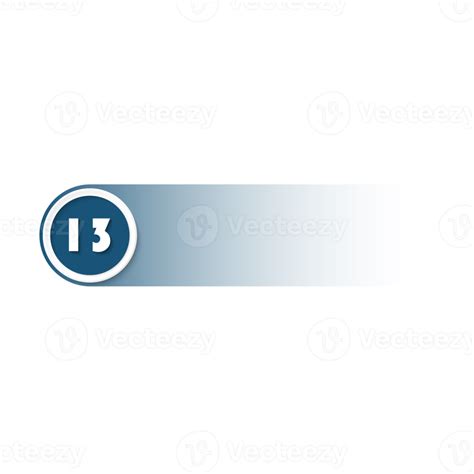 Bullet With Number 13 19979592 Png