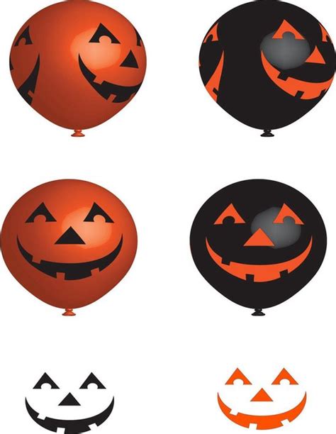 X Stuks Halloween Ballonnen Met Lachende Pompoenen Print Cm