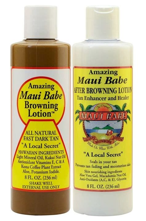 New Maui Babe Before And After Sun Pack Browning And After Sun Lotion Maui Babe Maui Babe