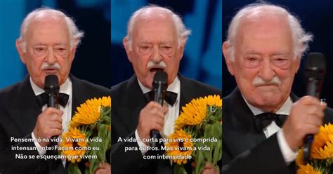 Ruy de Carvalho é homenageado nos Globos de Ouro e faz discurso