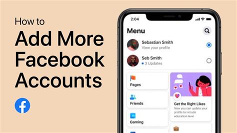 How To Add Another Account On Facebook Mobile Tutorial Youtube