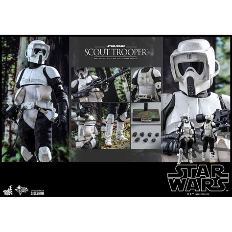 Star Wars ROTJ Scout Trooper 1 6 Scale Figure Hot Toys 909171 MMS611
