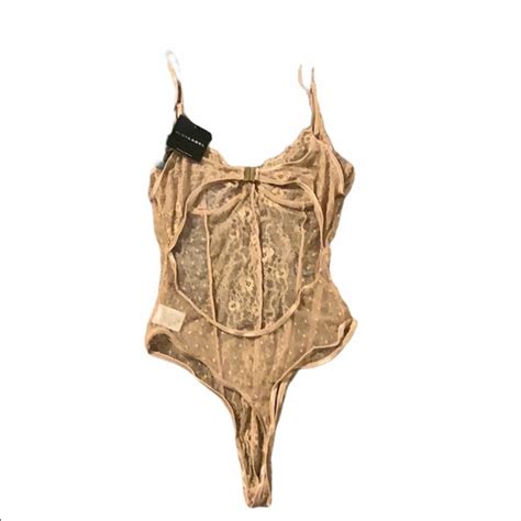 Jluxlabel Tops Nwt Jluxlabel Taupe All Dolled Up Lace Lingerie Bo Poshmark