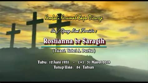 Adat Sayur Matua Ni Inang Rostianna Br Sidauruk Part 1 YouTube