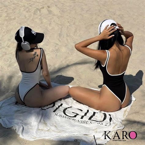 Bikini viền hở lưng có mút ngực K CAROTSHOP Shopee Việt Nam