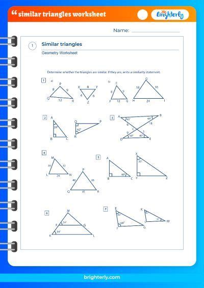 Free triangle similarity theorems worksheet, Download Free triangle ...