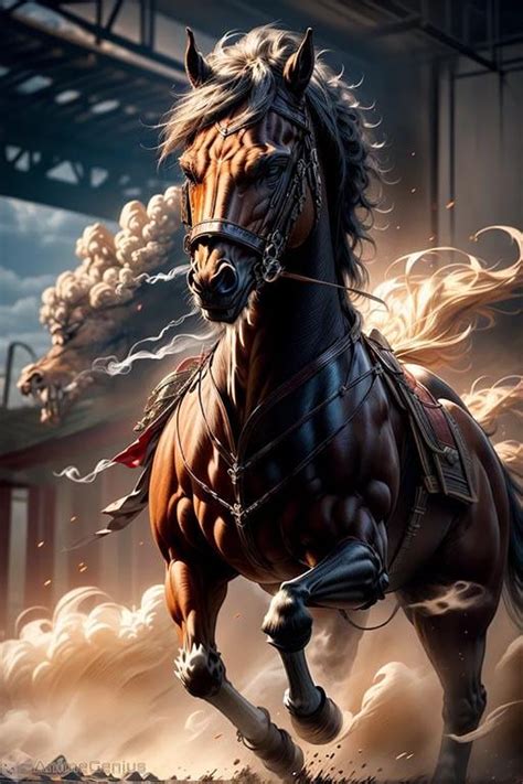 Ai War Horse Art Painting Raiart