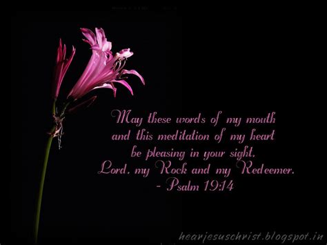 Christian Wallpapers: Bible Verse Wallpaper - Psalm 19:14