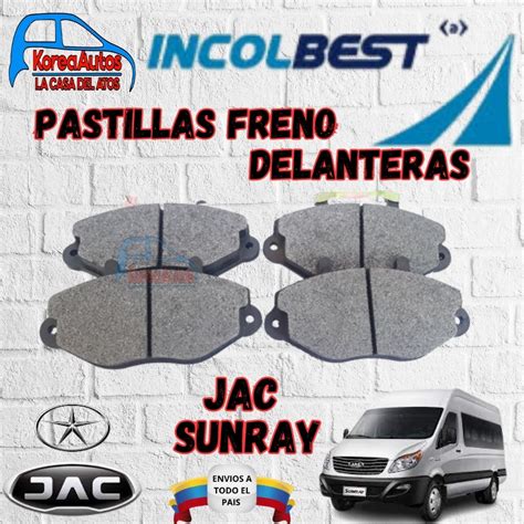 PASTILLAS FRENO DELANTERAS JAC SUNRAY KOREAUTO