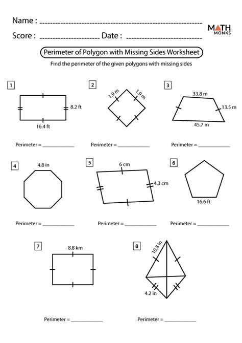 Area And Perimeter Of Polygons