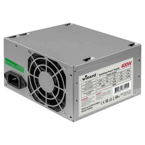 Winard Блок питания компьютера Блок питания 400W ATX 400 Вт купить с