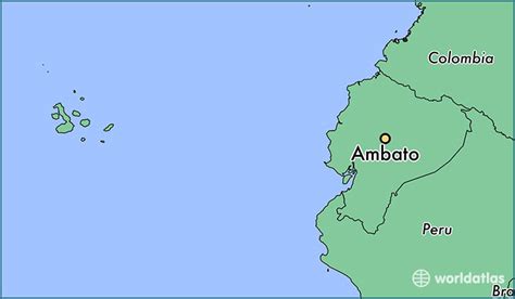 Where Is Ambato Ecuador Ambato Tungurahua Map