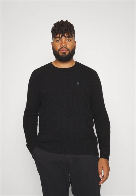 Polo Ralph Lauren Big And Tall Long Sleeve Strickpullover Black