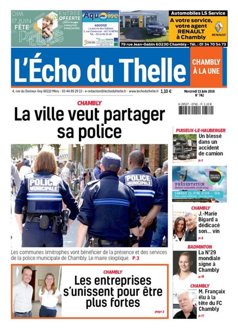 L Echo Du Thelle Du Juin