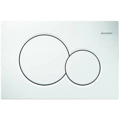 Plaque De Commande Double Touche Sigma 01 Blanc GEBERIT Bricozor