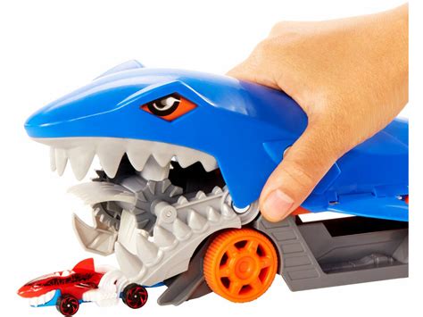 Hot Wheels Remolque de Tiburón de Transporte Mattel GVG Juguetilandia