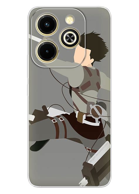 Infinix Hot i чохол Атака на титанів on Titan Ерен Єгер у стрімкій атаці вектор арт