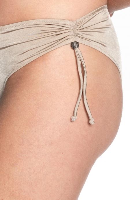 Balconette Bikini Underwire Solid Color Size S Color Beige Brief Medium