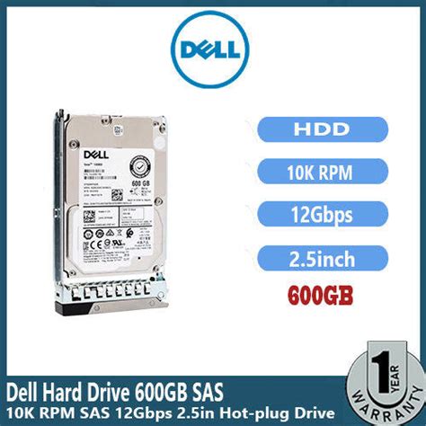 Dell Hard Drive Gb K Rpm Sas Gbps In Hot Plug Drive Data Transfer Rate Gbps