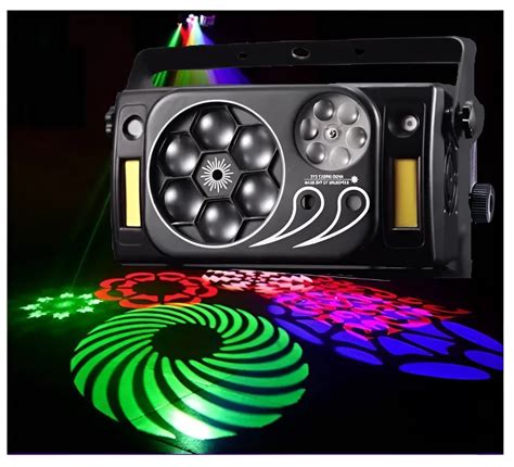 Цветомузыка Пати проектор XL9000 (9 в 1) с модулем DMX-512 и пультом ...