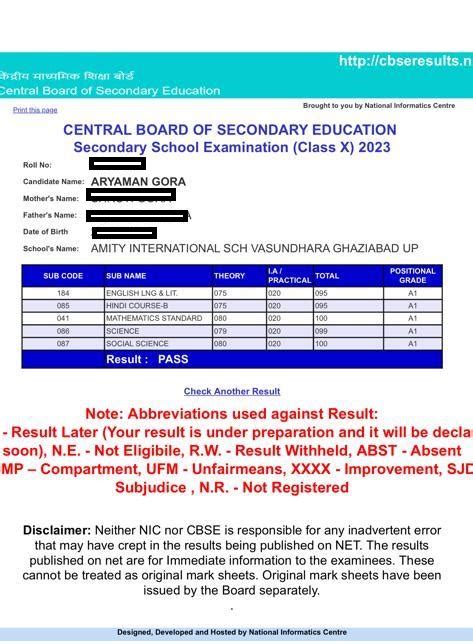 Cbse 10th Result 2023 Link Out Check Live Updates