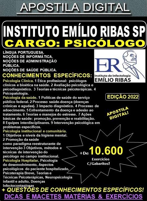 Apostila Instituto Em Lio Ribas Sp Agente T Cnico De Assist Ncia A