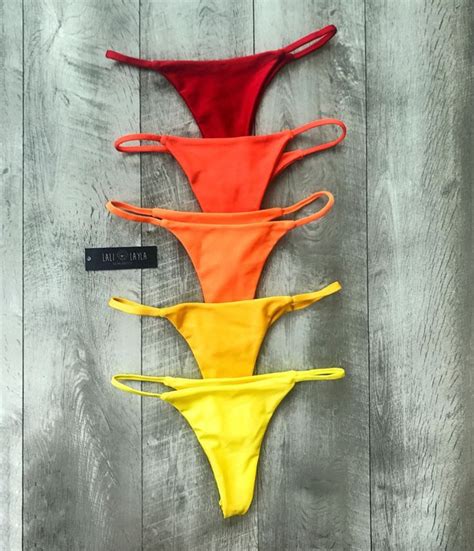 Neon Orange Bikini Thong Bikini Artofit