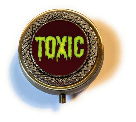 Toxic Delicate Pillbox T Box Detail Artisan Handmade Etsy