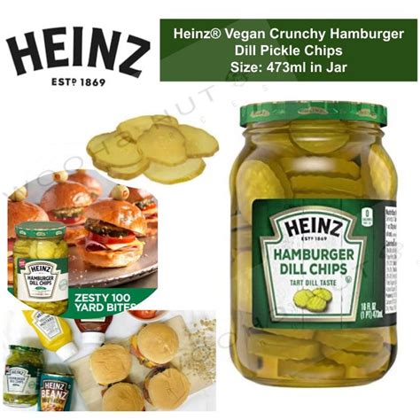 Heinz Hamburger Dill Pickle Chips 16 Fl Oz Jar Ubicaciondepersonas