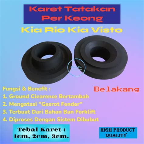 Jual Karet Tatakan Peninggi Per Keong Belakang Kia Rio Kia Visto Harga