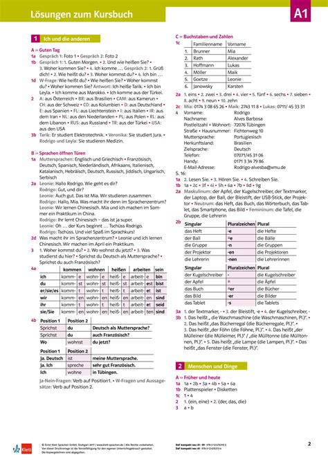 SOLUTION: Daf kompakt neu loesungen kb a1 b1 - Studypool
