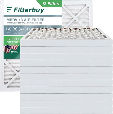 Filterbuy 16x24x1 Air Filter Merv 13 Pleated Hvac Ac