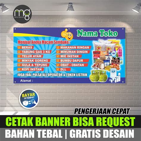 Detail Contoh Banner Toko Sembako Koleksi Nomer