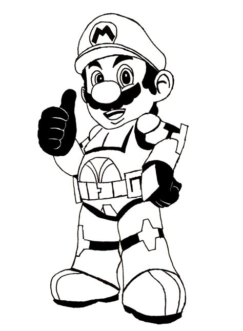 Free Mario coloring page - Download, Print or Color Online for Free