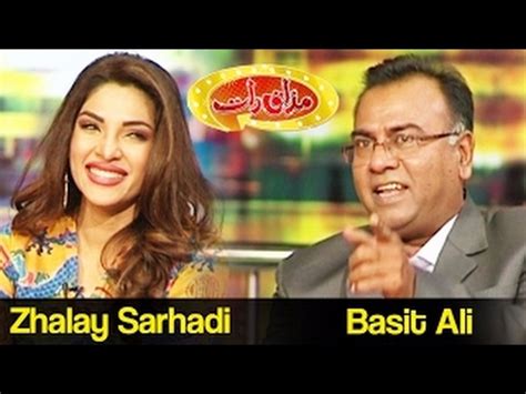 Mazaaq Raat February Basit Ali And Zhalay Sarhadi Join Mazaaq