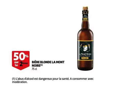 Promo Bière Blonde La Mont Noire chez Auchan iCatalogue fr