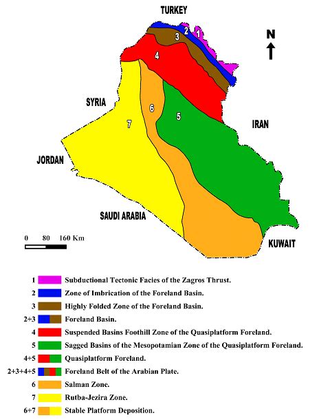 Tectonic Map Of Iraq Which Showing The Area Of Study Numan 8