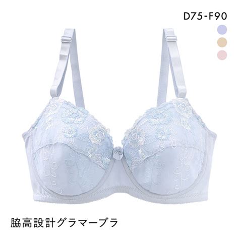 【楽天市場】大きなお胸もしっかりサポート！脇高設計グラマーカップワイヤーブラ Def75 90 ブラジャー 34カップ 単品 脇肉 ハミ肉