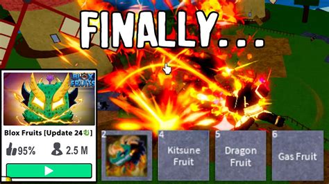 Blox Fruits Update 24 FINALLY Releasing New Dragon Gas Fruits YouTube