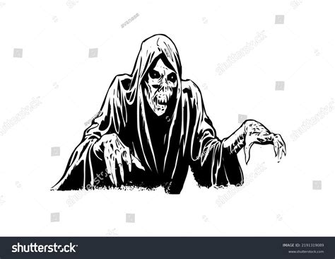 Female Grim Reaper Drawing
