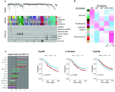 Subtype Defining Gene Modules And Their Prognostic Association A