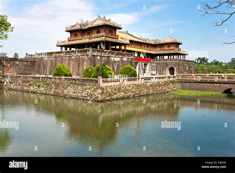 Entrance Of Citadel Hue Vietnam Unesco World Heritage Site Stock