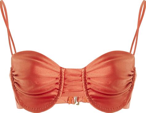 Jade Swim Mia Ruched Cupped Bikini Top Shopstyle