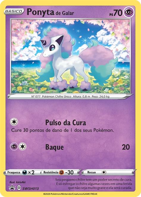 Ponyta De Galar Pok Mon Myp Cards