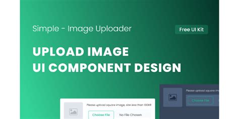 Simple Image Uploader Ui Component Figma